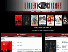 Tablet Screenshot of gallerycinemas.com